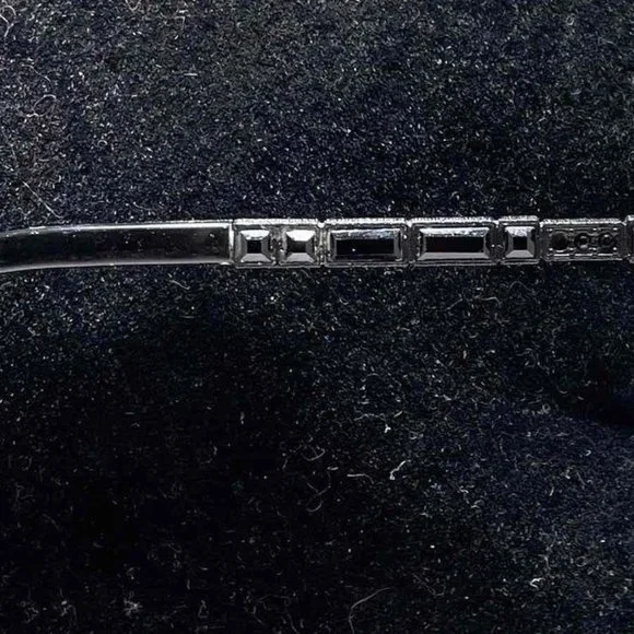 Authentic Chanel Women's Jeweled Eyeglasses with Woodgrain Black frame - Picture 6 of 7